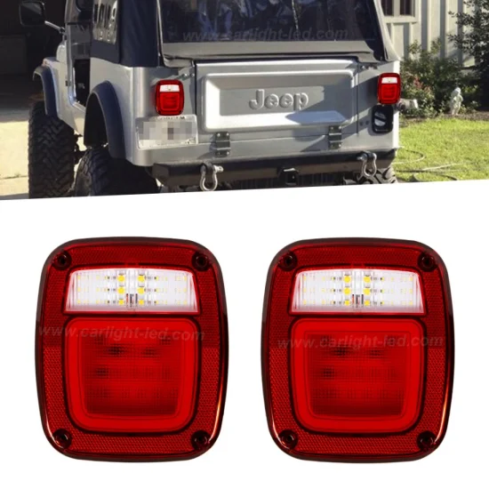 Stop Position Tail License Plate Reversing Light for Jeep Wrangler Cj, Tj, Yj, Jk
